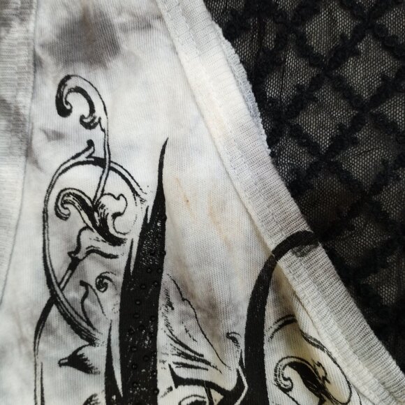 AFFLICTION XL Tank Top Women's Sheer Back NEW - Picture 10 of 10